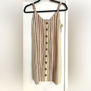 Rip Curl Striped Button-Down Dress